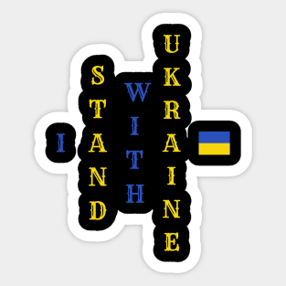 I Stand With Ukraine Sticker